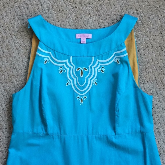 Lilly Pulitzer Jacqueline Seabreeze Cotton Dress - Picture 2 of 7